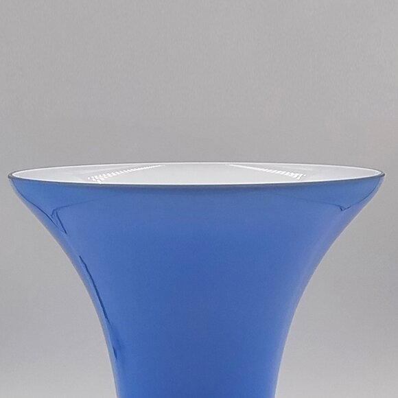 1970s Luxury Blue Vase in Murano Glass by Ca dei Vetrai. Made in Italy - Picture 8 of 9